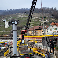 Montage Rolltor Twann, Bielersee